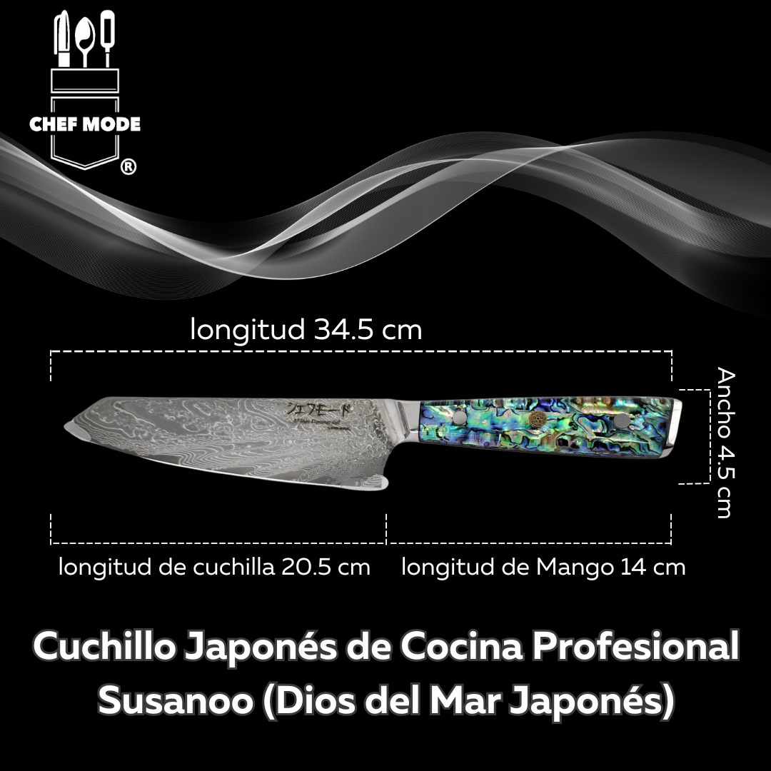 Cuchillo Japonés de Cocina Profesional  Susanoo (Dios del Mar Japonés)
